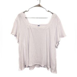 Old Navy White Laced Blouse